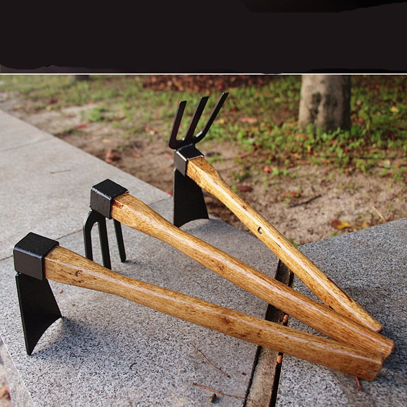 Wooden Handle Hoe Ripper - hari kitch
