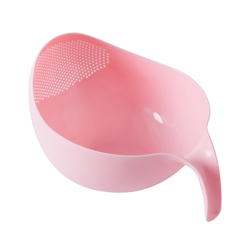 Silicone Colander Drain Basket With Handle - hari kitch