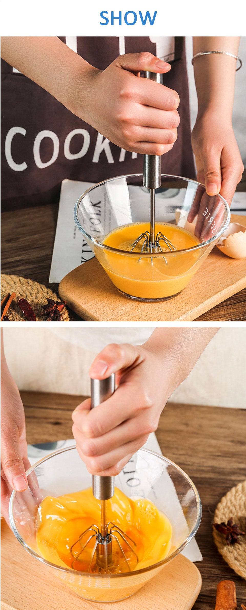 Semi-automatic Egg Beater - hari kitch