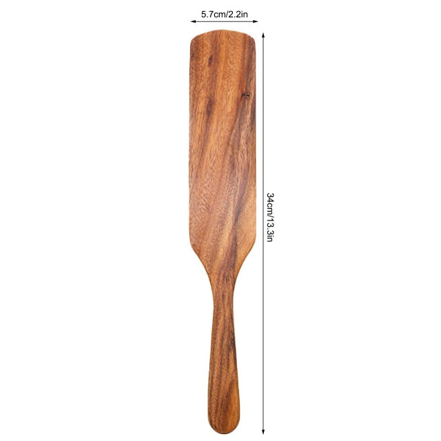 Teak natural wood tableware spoon - hari kitch