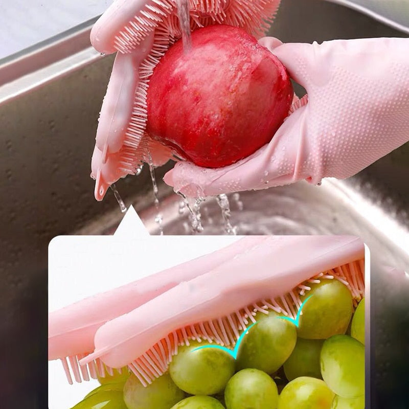 Magic Silicone Washing Gloves - hari kitch