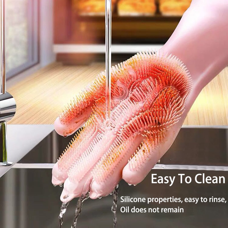 Magic Silicone Washing Gloves - hari kitch