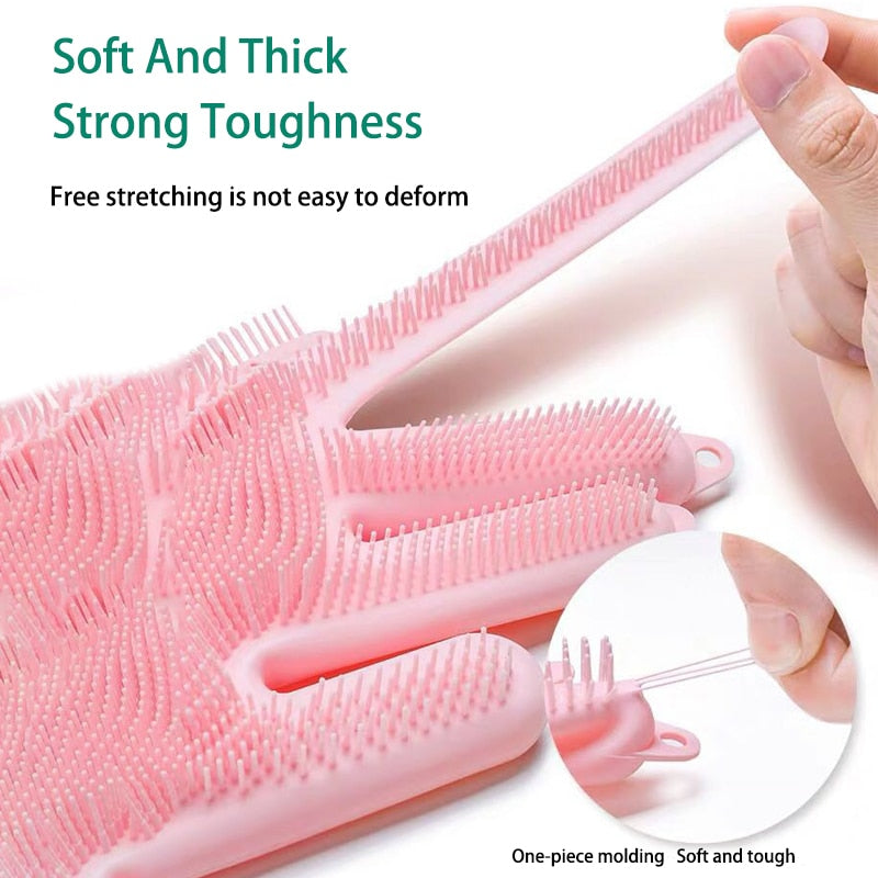 Magic Silicone Washing Gloves - hari kitch