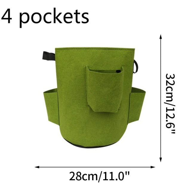 4/8 Pockets Strawberry Grow Bags for Plant - hari kitch