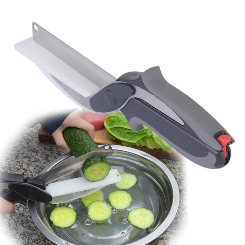 Clever Cutter - Kitchen Scissors with Cutting Board - hari kitch