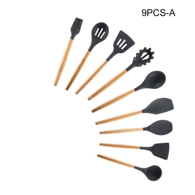 Silicone Cooking Utensils Set - hari kitch