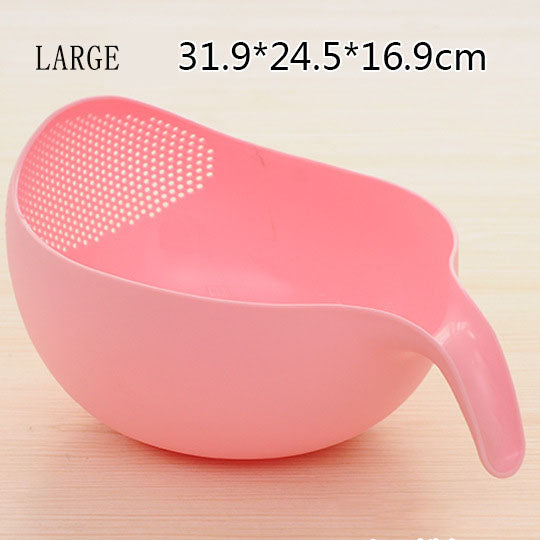 Silicone Colander Drain Basket With Handle - hari kitch