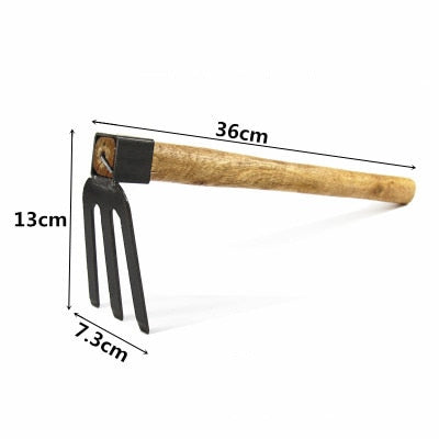 Wooden Handle Hoe Ripper - hari kitch