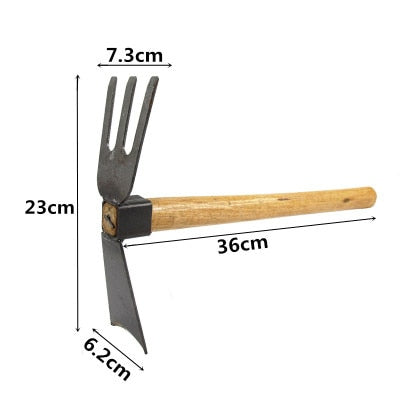 Wooden Handle Hoe Ripper - hari kitch