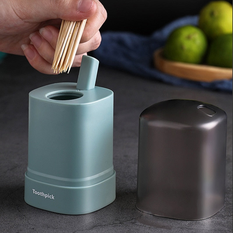 Portable Pop-up Toothpick Holder Container - hari kitch