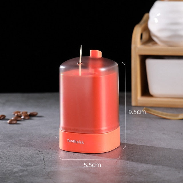 Portable Pop-up Toothpick Holder Container - hari kitch