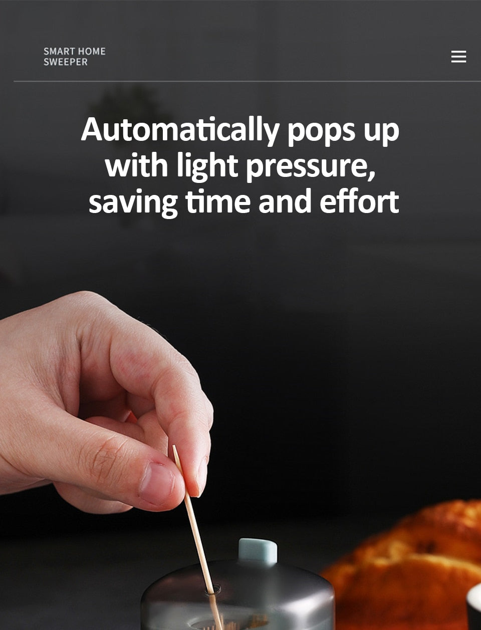 Portable Pop-up Toothpick Holder Container - hari kitch