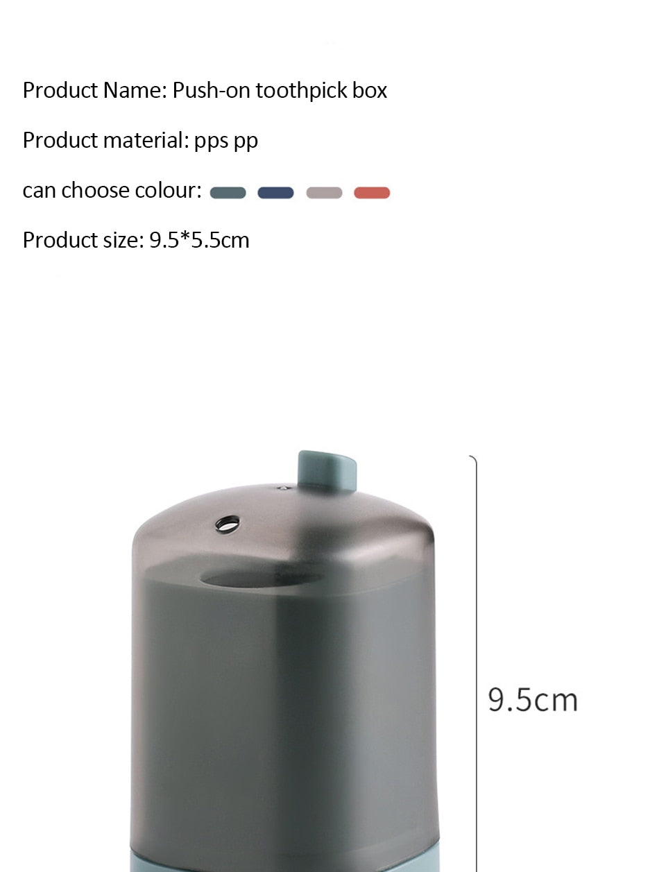 Portable Pop-up Toothpick Holder Container - hari kitch