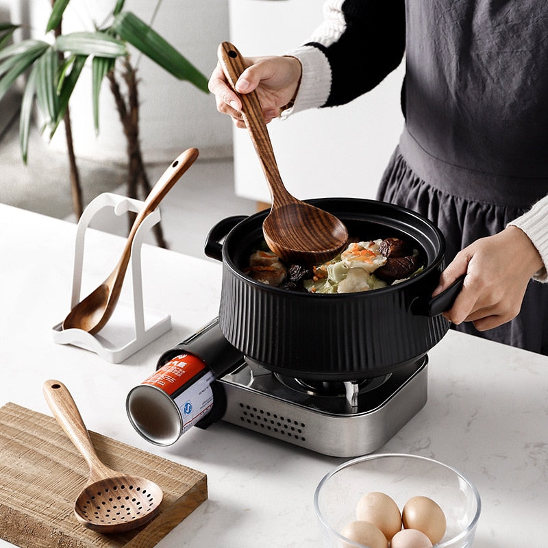 Teak natural wood tableware spoon - hari kitch