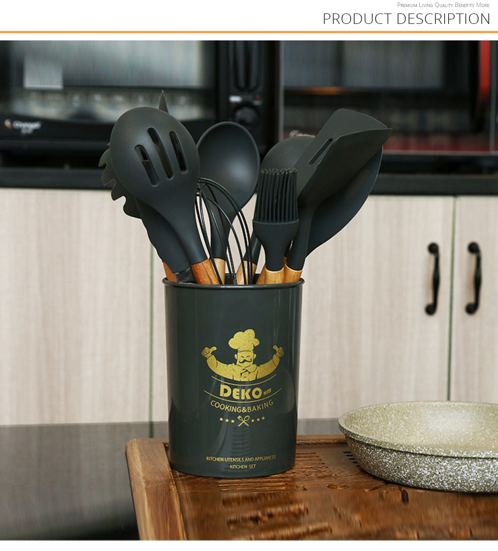Non-Stick Heat Resistant Cooking Utensils Set - hari kitch