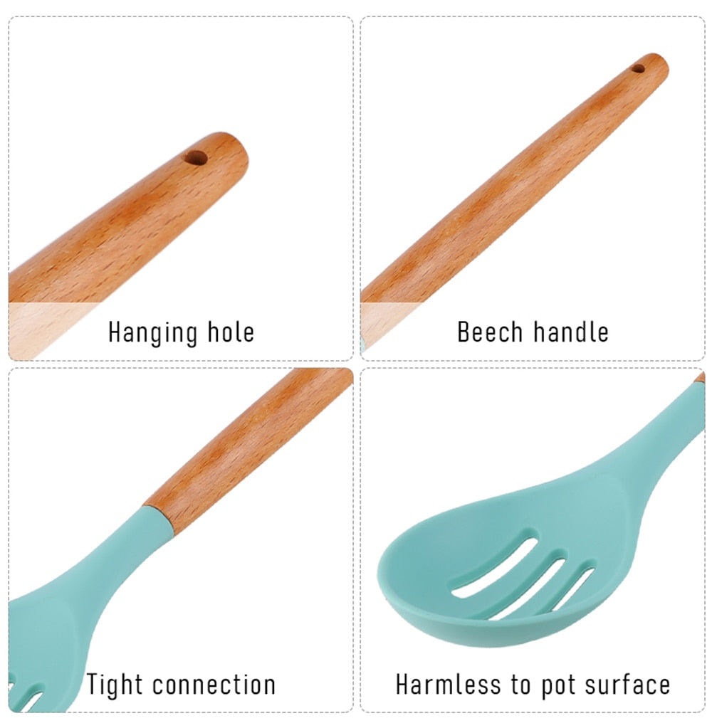 Non-Stick Heat Resistant Cooking Utensils Set - hari kitch