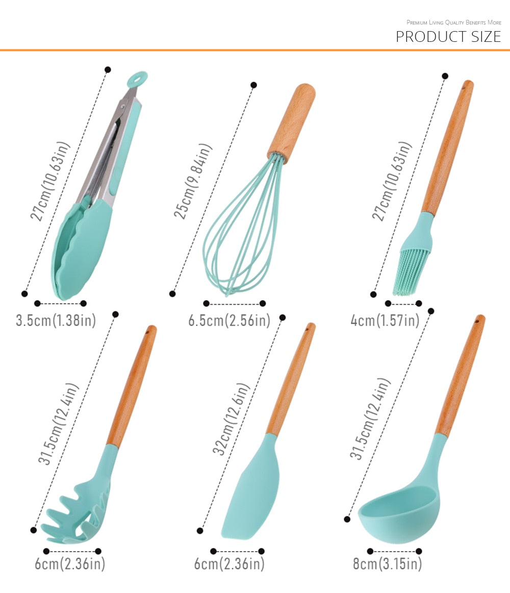 Non-Stick Heat Resistant Cooking Utensils Set - hari kitch