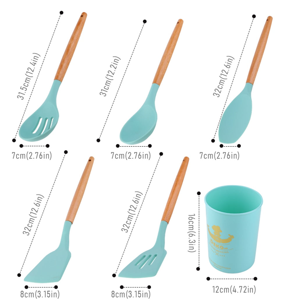 Non-Stick Heat Resistant Cooking Utensils Set - hari kitch