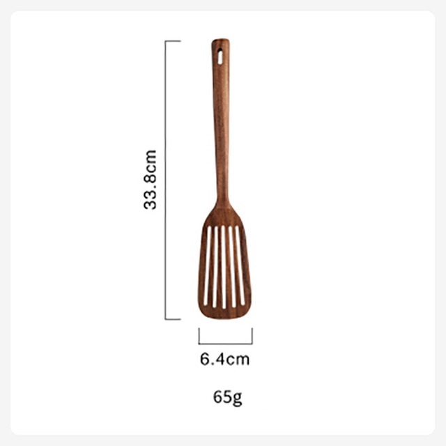 Teak natural wood tableware spoon - hari kitch