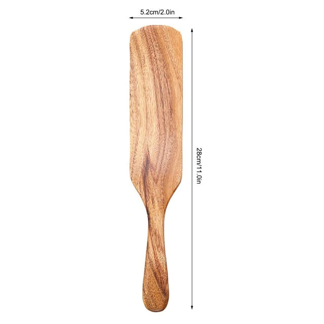 Teak natural wood tableware spoon - hari kitch