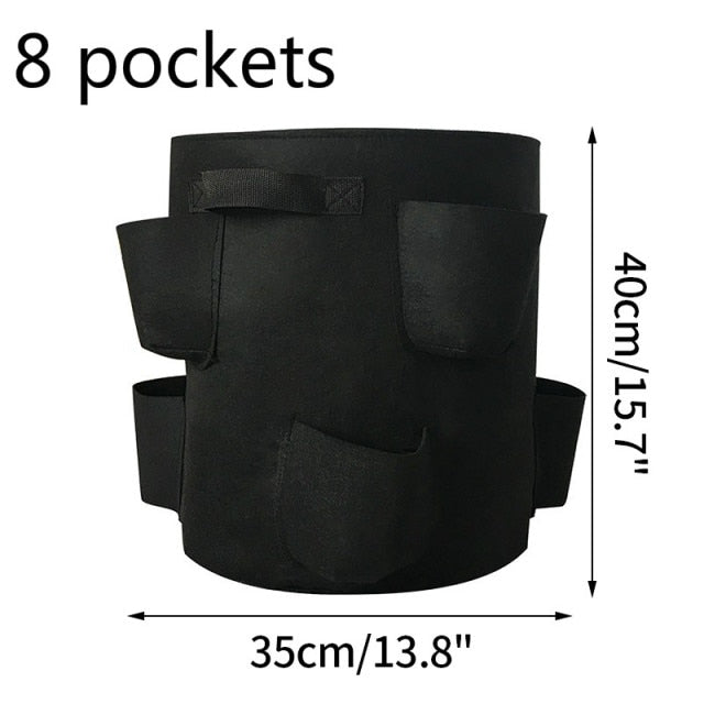 4/8 Pockets Strawberry Grow Bags for Plant - hari kitch
