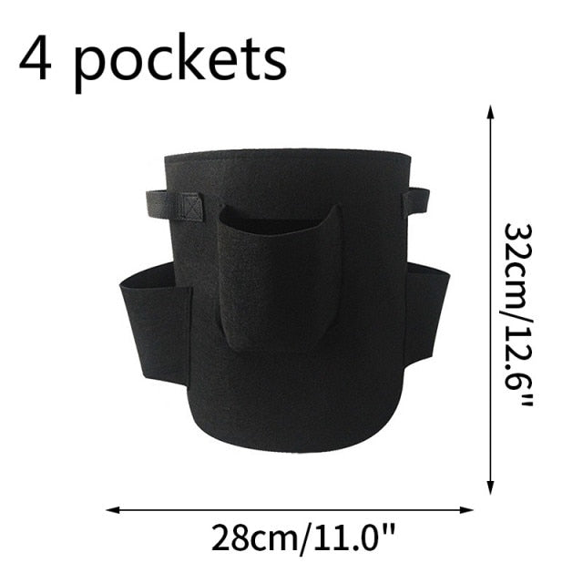 4/8 Pockets Strawberry Grow Bags for Plant - hari kitch