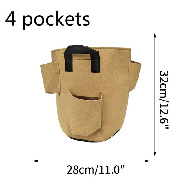 4/8 Pockets Strawberry Grow Bags for Plant - hari kitch