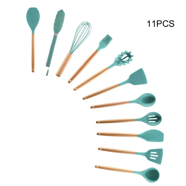 Silicone Cooking Utensils Set - hari kitch