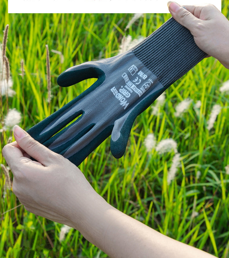 Gardening Nitrile Rubber Gloves - hari kitch
