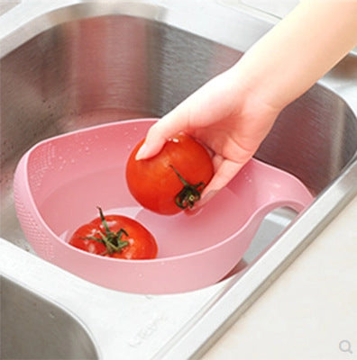Silicone Colander Drain Basket With Handle - hari kitch