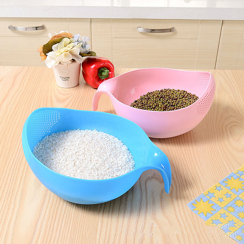 Silicone Colander Drain Basket With Handle - hari kitch