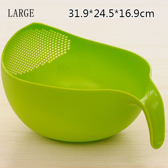 Silicone Colander Drain Basket With Handle - hari kitch