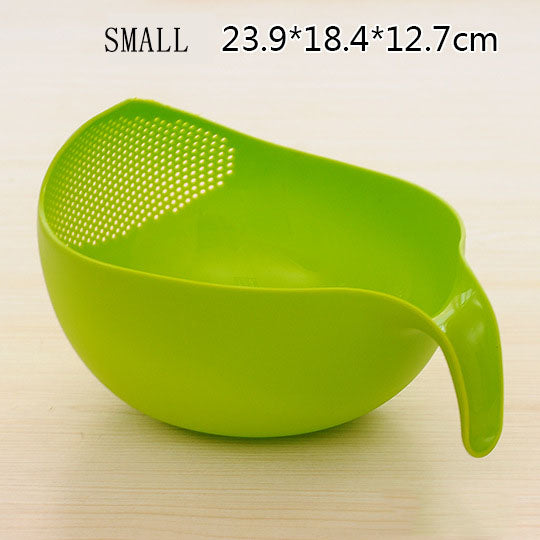 Silicone Colander Drain Basket With Handle - hari kitch